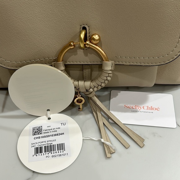 NWT See By Chloe Cement Beige Crossbody - Picture 16 of 16